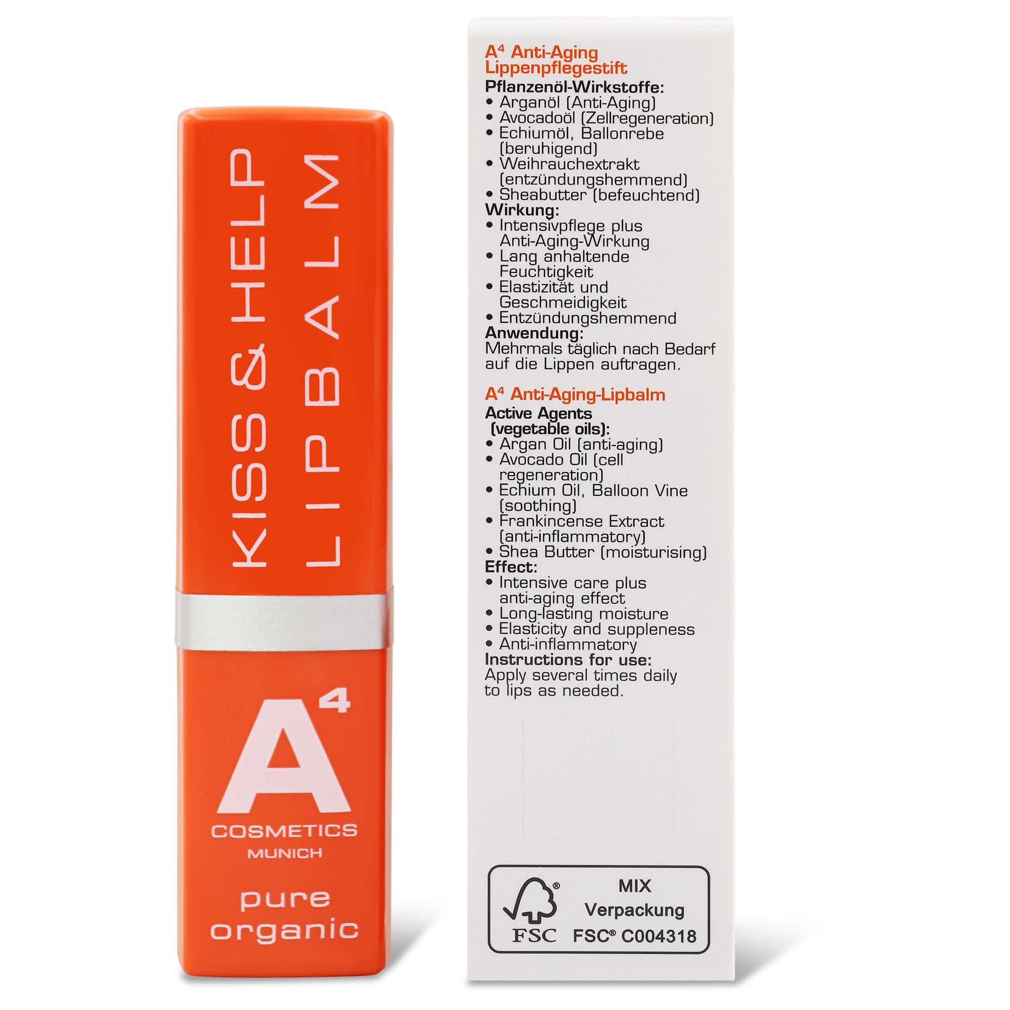 A⁴ Kiss &amp; Help Lipbalm (5492285997218)